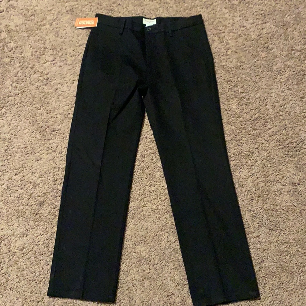 NWT Dockers Black Signature Khaki Slim Fit Pants 32 X 30